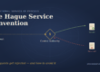 Attorney reviewing Hague Service Convention paperwork and USM-94 form for international service